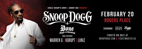 Snoop Dogg And Friends Feb 20 2019 Rogers Place Edmonton Winter