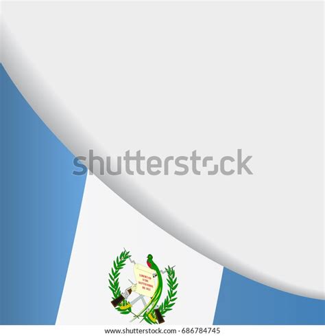 Guatemalan Flag Wavy Abstract Background Vector Stock Vector Royalty