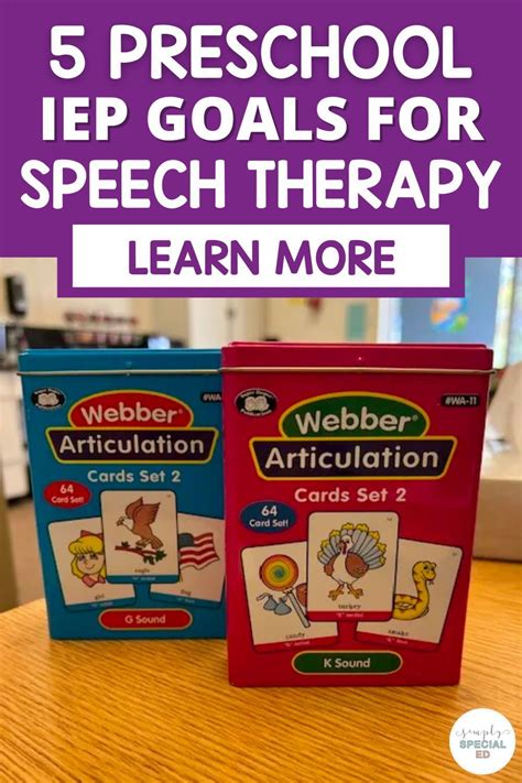 5 Iep Goals For Preschool Speech Therapy Artofit