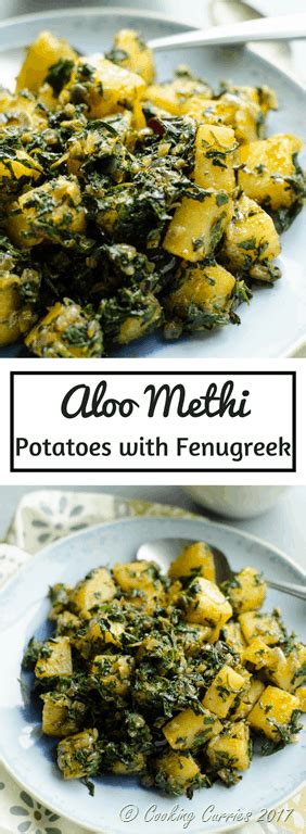 Aloo Methi Potatoes With Fenugreek Leaves Cooking Curries