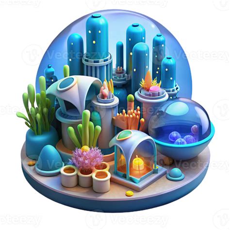 extraordinary modern serene contemporary A futuristic underwater city