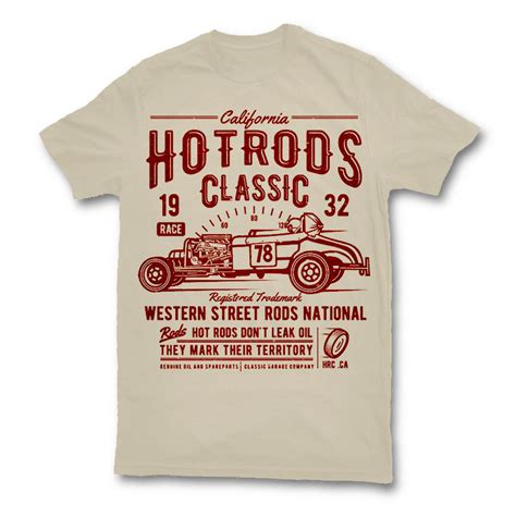 Hot Rods Race Classic T Shirt Design Tshirt Factory