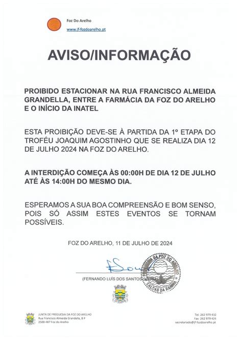 ESTACIONAMENTO PROÍBIDO RUA FRANCISCO ALMEIDA GRANDELLA DIA 12 DE JULHO