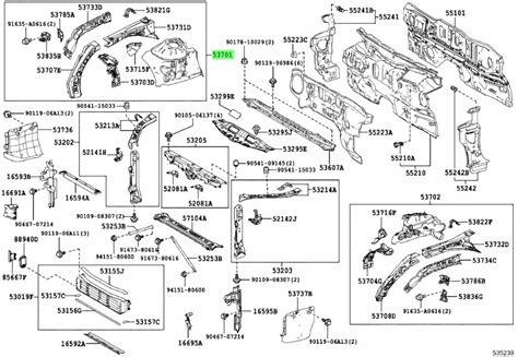 Купить Toyota 5370133190 53701 33190 Apron Sub Assy Front Fender Rh