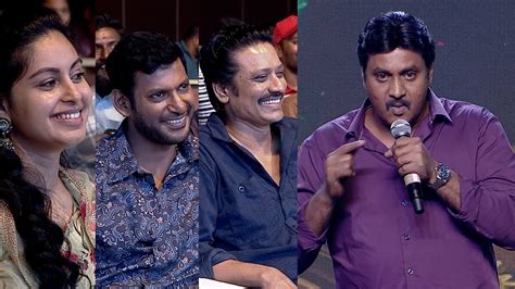 Sunil Hilarious Speech Mark Antony Pre Release Event Vishal SJ