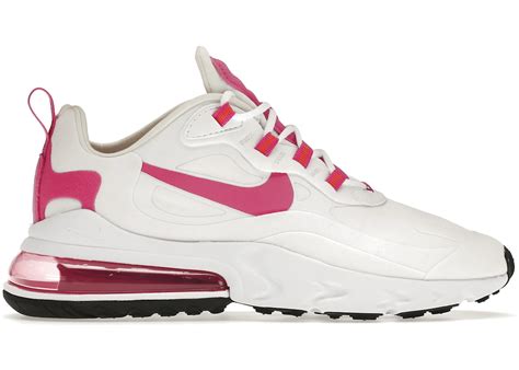 Nike Air Max 270 React White Fire Pink (Women's) - CJ0619-100 - US