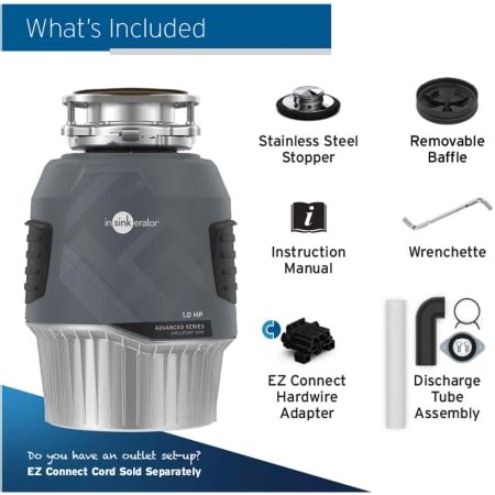 InSinkErator 80022-ISE Advanced Series Evolution 1 HP Continuous ...