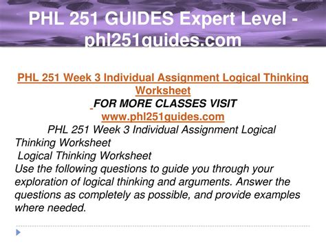 PPT PHL 251 GUIDES Expert Level Phl251guides PowerPoint