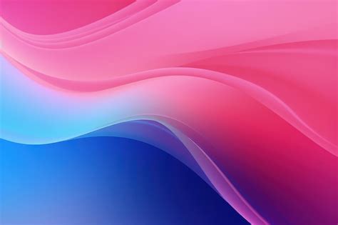 Premium Photo Pink And Blue Waves Background With A Blue Background