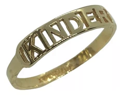 Anillo Graduación Kínder Oro 10k Cuotas sin interés