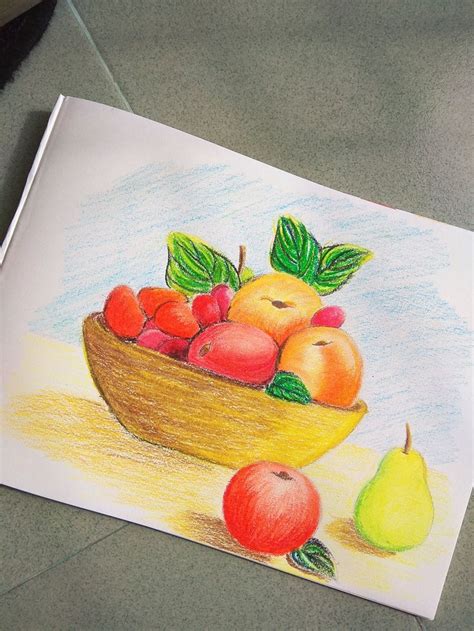 Fruit Basket | Panier de fruits, Peintre des fleurs en acrylique ...