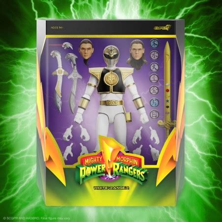 Figurine Ultimates White Ranger Mighty Morphin Power Rangers Funkyshop