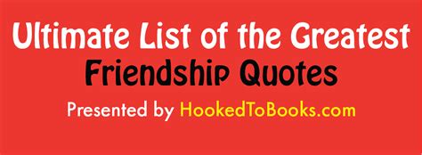 10 Inspiring Friendship Quotes [Infographic] - Hooked To Books