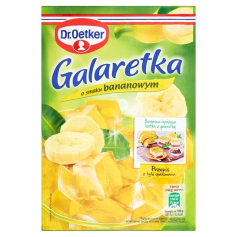 Dr Oetker Galaretka O Smaku Bananowym G Zakupy Online Z Dostaw