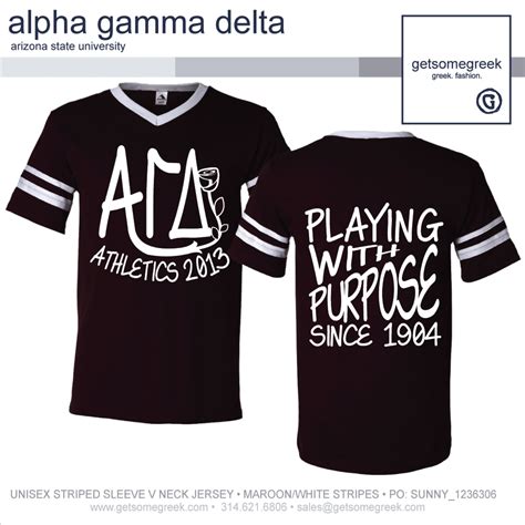 Alpha Gamma Delta Sorority Intramural T Shirt From Get Some Greek