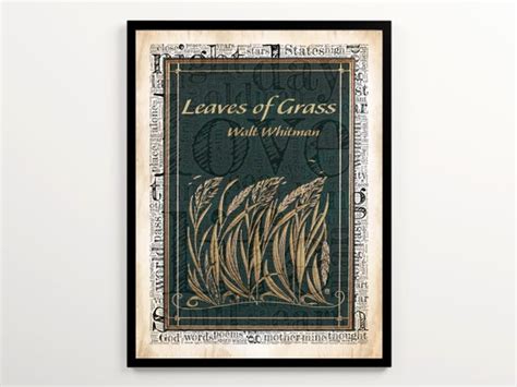 Leaves Of Grass Walt Whitman Book Cover