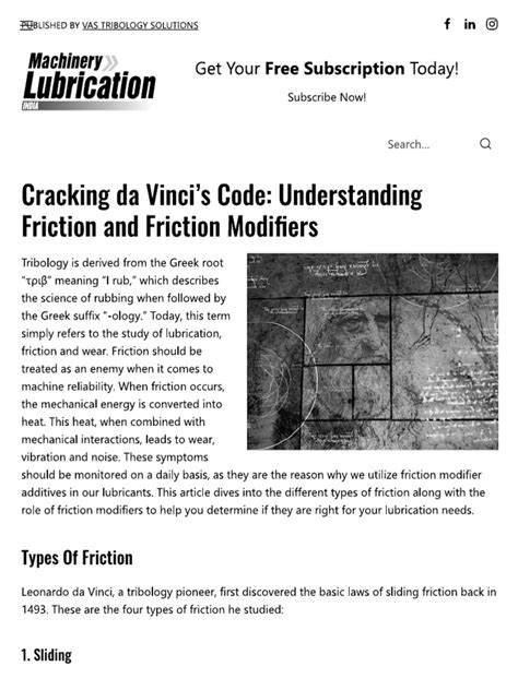 Friction & Friction Modifiers | PDF