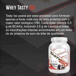 Tasty Iso Whey Cookies And Cream 900g Adaptogen Science Shopee Brasil