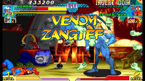 Marvel Vs Capcom Arcade Zangief Venom Playthrough June