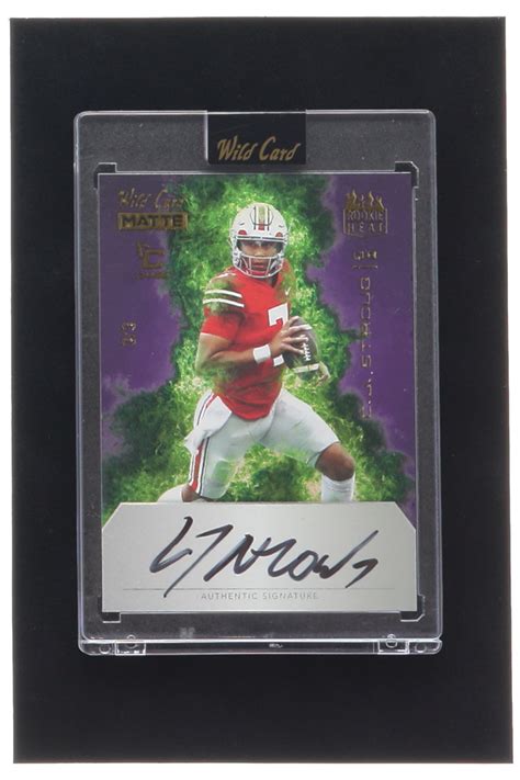 CJ Stroud 2023 Wild Card Matte Rookie Heat Purple Autograph RHA 3 3