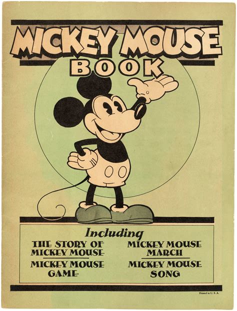 Hakes Mickey Mouse Book First Licensed Disney Publication