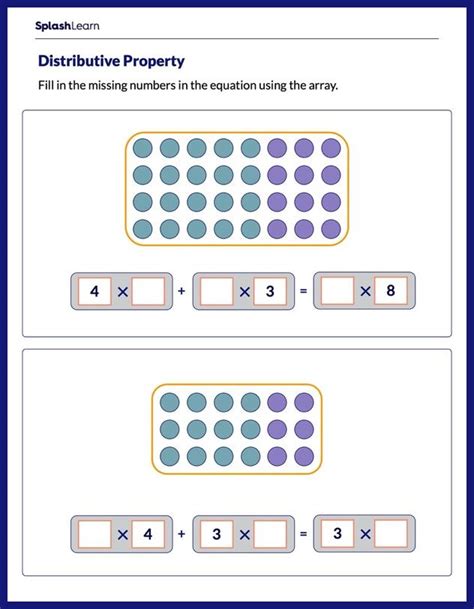 Year 4 Maths Distributive Property Of Multiplication Worksheets Free