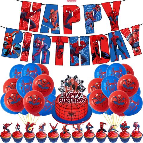 Jual Spiderman Dekorasi Pesta Ulang Tahun Untuk Anak Balon Lateks Tema