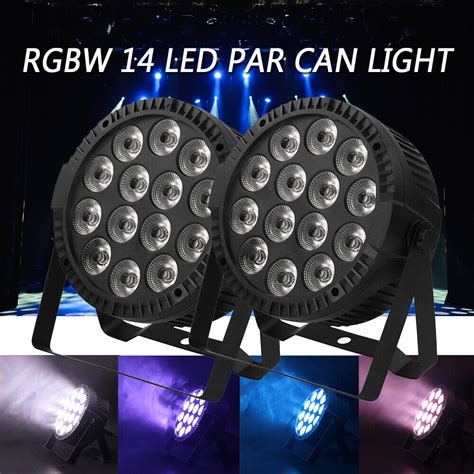 8STK RGBW 140W 14 LED Par Wash DMX Party Disco DJ Bühnenlicht