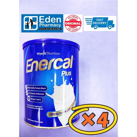 Enercal Plus Vanilla Milk Powder G Tins Shopee Malaysia