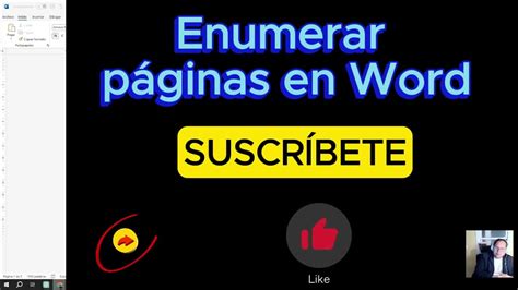 Cómo poner números de páginas en Word YouTube