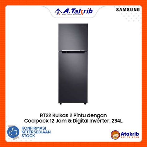 Jual SAMSUNG KULKAS 2 PINTU BIG RT22FARBDB1 SE Digital Inverter 234 L