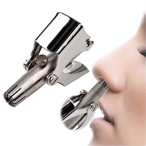 Stainless Steel Nose Hair Trimmer Ear Portable Razor Cutter Nasal Shaver Washable Nose Hair