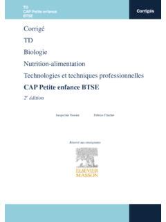 Titre Corrig Td Nutrition Alimentation Technologies Et Titre