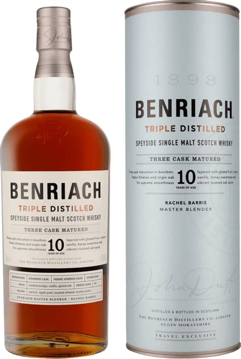 Benriach 10 Years Old Triple Distilled 1l 43 Ab 52 95