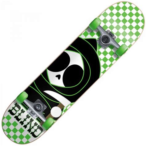 Blind Skateboards Checkerboard Kenny Neon Green Mid Complete Skateboard