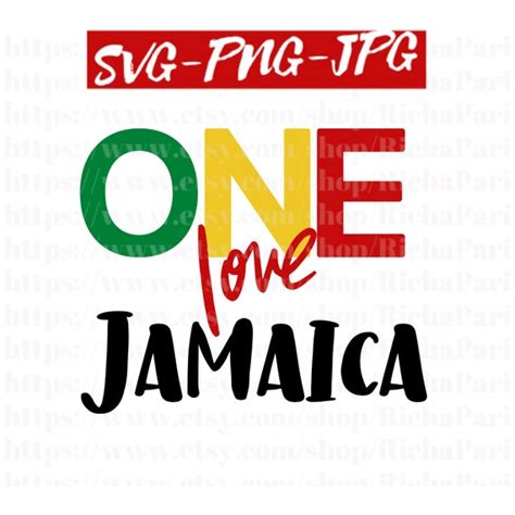 One Love Jamaica SVG Love Jamaica Svg Black History Month | Etsy