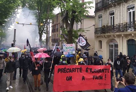 Montpellier 1er Mai Plus De 2000 Personnes Bravent La Pluie Et Les