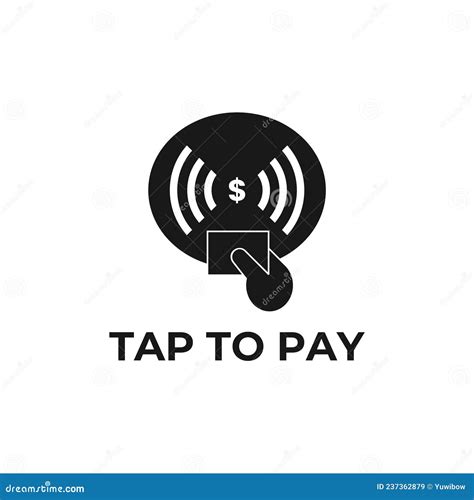 Tap To Pay Icon Isolated Of Flat Style Design Stock Vector