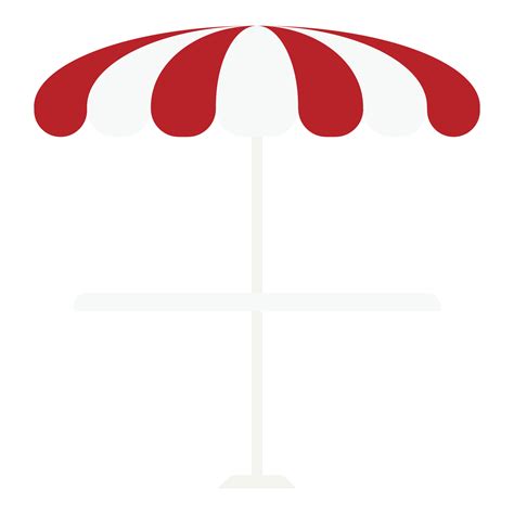 Beach Umbrella Icon Flat Style 15384798 Vector Art At Vecteezy