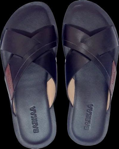 Men Black Leather Sandal 1001 At Rs 475pair In Melvisharam Id 2849775483673