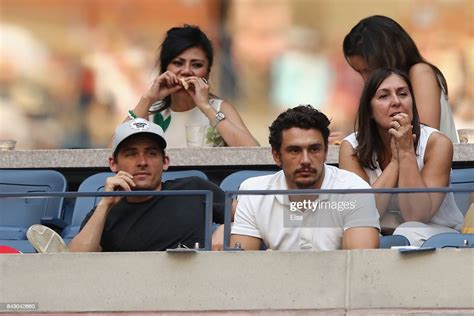 Actors Kevin Zegers And James Franco Look On During The Womens News