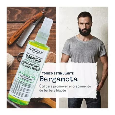 Tonico Bergamota Estimula Creciemiento Cabello Barba Bigote Meses