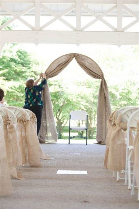 Top 20 Rustic Burlap Wedding Arches And Backdrop Ideas Part 2 Burlap Wedding Arch Wedding