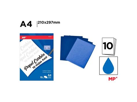 Papel Carb N Azul Hojas Mp Papel