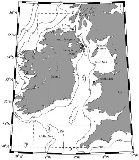 Irish Sea Map