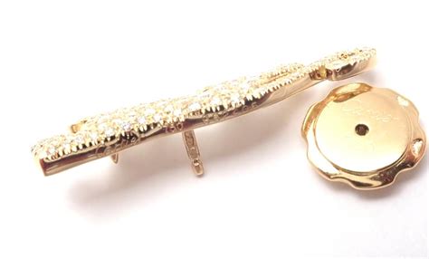 Cartier Panther Panthere Diamond Yellow Gold Tie Lapel Pin At 1stdibs