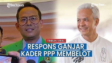 Ganjar Pranowo Tanggapi Kader PPP Yang Membelot Dukung Prabowo Gibran