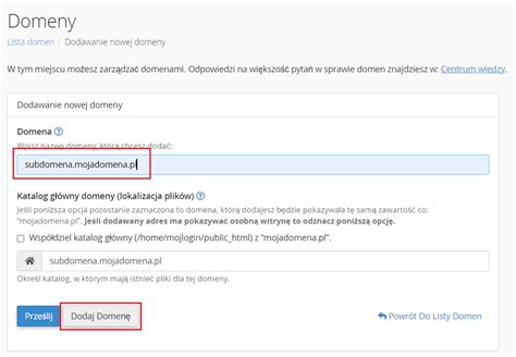 Jak Utworzy Subdomen W Cpanel Domenomania Pl