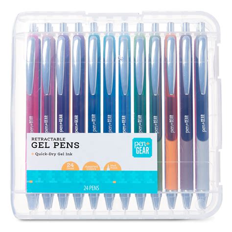 Pen Gear Retractable Gel Pens Assorted Colors Count Walmart