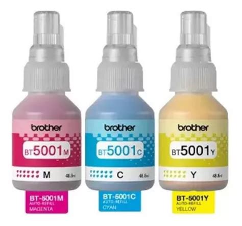 Combo X3 Tinta Original Brother Bt5001 Dcp T500w T300w T700w